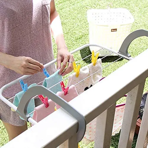 Kangsanli Multifunctional Foldable Design Household Indoor Outdoor Balcony Telescopic Shelf Drying Racks Clothes Shose Hanger