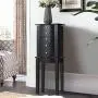 GOFLAME Jewelry Chest Armoire Cabinet Standing with Mirror, Wood Large Ring Necklace Storage Boxes Top Flip Makeup Mirror Classic 33" Tall, Bedroom Jewelry Storage Organizer 5 Drawers, Black GOFLAME Jewelry Chest Armoire Cabinet Standing with Mirror, Wood Large Ring Necklace Storage Boxes Top Flip Makeup Mirror Classic 33" Tall, Bedroom Jewelry Storage Organizer 5 Drawers, Black