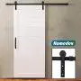Homedex 6.6 ft Sliding Barn Door Hardware Kit - Heavy Duty Sturdy- Smoothly and Quietly - Easy to install - Fit 36"-40" Wide Door Panel (I Shape Hanger) Homedex 6.6 ft Sliding Barn Door Hardware Kit - Heavy Duty Sturdy- Smoothly and Quietly - Easy to install - Fit 36"-40" Wide Door Panel (I Shape Hanger)
