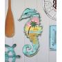 G.DeBrekht Coastal Scenic Seahorse Rustic Wooden Door hanger / wall decor#8198517H