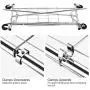 LANGRIA Heavy Duty Rolling Commercial Single Rail Clothing Garment Rack with Wheels Height Adjustable Collapsible Clothes Rack Max Load Capacity 143.5 lbs. for Bedroom Dressing Room Store (Chrome) LANGRIA Heavy Duty Rolling Commercial Single Rail Clothing Garment Rack with Wheels Height Adjustable Collapsible Clothes Rack Max Load Capacity 143.5 lbs. for Bedroom Dressing Room Store (Chrome)