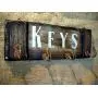 Rustic Wall Mounted Coat rack, Key holder, Dog Leash Holder | Handmade coat hanger made of worn out wood | Personalized gift
