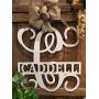 Personalized Last Name Sign Weatherproof 24 inch ACM Metal Monogram Letter Wall Decor Family Established Signs Custom Door Hanger Monogram Outdoor Patio Sign Wedding Gift Anniversary QUICK SHIPPING