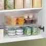 mDesign Plastic Stackable Kitchen Pantry Cabinet/Refrigerator Food Storage Container Bin Boxes with Lid - Organizer for Packets, Snacks, Produce, Pasta - BPA Free, 2 Pack - Clear mDesign Plastic Stackable Kitchen Pantry Cabinet/Refrigerator Food Storage Container Bin Boxes with Lid - Organizer for Packets, Snacks, Produce, Pasta - BPA Free, 2 Pack - Clear
