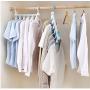 2pcs Random Color Multifunction Circle Clothes Hanger Clothes Drying Rack Plastic Scarf Hangers for Clothes Layer Storage Racks Wardrobe Closet