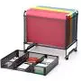 Simple Trending Desk Hanging File Boxes Storage Bin Organizer with Drawer Organizer for Letter/A4 Office File Folder Holder, Black Simple Trending Desk Hanging File Boxes Storage Bin Organizer with Drawer Organizer for Letter/A4 Office File Folder Holder, Black