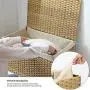 SONGMICS Storage Boxes with Cotton Liner, Rattan-Style Storage Basket, Laundry Hamper with Lid and Handles, for Bedroom Closet Laundry Room, 29.9 x 17.7 x 18.1 Inches, Natural URST76NL SONGMICS Storage Boxes with Cotton Liner, Rattan-Style Storage Basket, Laundry Hamper with Lid and Handles, for Bedroom Closet Laundry Room, 29.9 x 17.7 x 18.1 Inches, Natural URST76NL