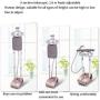 Jolly 2-in-1 Garment Steamer, Heavy Duty Powerful Clothes Fabric Steamer for Home and Commercial Use, Dual-Use Iron and Garment with Fabric Brush, Garment Hanger, 1800W (Color : Gold)