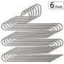 Stephenie 2 Pack S Type 5 Layer Stainless Steel Hanger with Multifunctional for Pants Tie Scarf Anti-Skid Scarf Towel Clothes