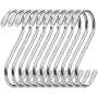 FymuSing 10pcs Sliver S Hooks Heavy Duty, 3.5 inch Metal Steel S Shaped Hook Hanger for Hanging Pans Pots Plants Bags Towels Kitchen FymuSing 10pcs Sliver S Hooks Heavy Duty, 3.5 inch Metal Steel S Shaped Hook Hanger for Hanging Pans Pots Plants Bags Towels Kitchen