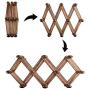Wooden Expandable Coat Rack,Wall Mounted Hanging Hat/Scarf/Jewelry Hanger for Entrance,Bedroom,Living Room,Utility Hooks Home Decor 10 Hook/Set