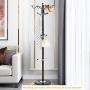 Tangkula 70" Metal Coat Tree, Coat Racks with 15 Hooks, Hat Jacket Stand Tree Holder Hanger Rack w/Marble Base (Black) Tangkula 70" Metal Coat Tree, Coat Racks with 15 Hooks, Hat Jacket Stand Tree Holder Hanger Rack w/Marble Base (Black)