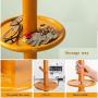 Simple Modern Solid Wood Coat Rack Clothes Rail Corner Hanger Landing Hangers Bedroom Creativity Bag Rack (Color : Bronze)