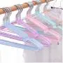 10pcs Stainless Steel Clothes Hanger Non-Slip Space Saving Clothes Hangers with Hook Closet Organizer Drying Racks Random Color 10pcs Stainless Steel Clothes Hanger Non-Slip Space Saving Clothes Hangers with Hook Closet Organizer Drying Racks Random Color