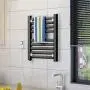 Cxjff Electric Towel Rack Wall-Mounted Moisture-Proof dehumidification Timing Constant Temperature Heating Heated Towel Rail Childrens Clothes Hanger Suitable for Bathroom Kitchen
