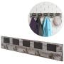 Cxjff Wall Coat Rack Clothes Hat Hanger Holder Hooks Wood Words Retro Style, Gray, 83x3x13CM (Color : Gray, Size : 4 Pieces) Cxjff Wall Coat Rack Clothes Hat Hanger Holder Hooks Wood Words Retro Style, Gray, 83x3x13CM (Color : Gray, Size : 4 Pieces)
