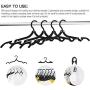 mengwoha 20 pcs Travel Hangers Folding Hangers Portable Folding Hangers Travel Acccessories Foldable Hangers Collapsible Clothes Hangers Space Saving for Clothes (20 pcs with 12 Clips)