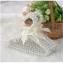 10pcs 20cm Children Pearl Hanger Fashion Dog Hangers for Clothes Pegs Baby Pearl Plastic Pet Hangers Random Color