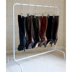 Boot Organizer: The Boot Rack Garment & Boot Rack - Fits in Most Closets (The Boot Rack with 6 Gripz Hangers)