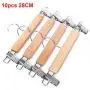 KYCPTNFJ 10pcs Clothes Hanger Adjustable Anti Slip with Clips Anti-Rust Natural Durable Wooden Practical Pants Home Laundry Skirt KYCPTNFJ 10pcs Clothes Hanger Adjustable Anti Slip with Clips Anti-Rust Natural Durable Wooden Practical Pants Home Laundry Skirt