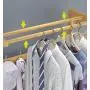 ZCYX Nordic Hangers Hall Cabinet Shoe Cabinet Coat Rack Floor Shoe Rack Hanger Living Room Clothes Rack (Size : 60cm)