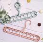 10pcs Random Color Multi-Port Support Circle Clothes Hanger, Clothes Drying Racks Multifunction Plastic Scarf Clothes Hanger Hangers