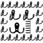 21 Pack Coat Hooks, POZEAN Hooks for Hanging with 42pcs Screws, Black Towel Hooks Wall Hooks for Hanging Coat Scarf, Bag, Towel, Key, Cap, Cup, Hat and More 21 Pack Coat Hooks, POZEAN Hooks for Hanging with 42pcs Screws, Black Towel Hooks Wall Hooks for Hanging Coat Scarf, Bag, Towel, Key, Cap, Cup, Hat and More