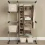 SMART CHOICE AMERICA Closet Organizer Storage Rack Portable Clothes Hanger Home Garment Shelf Rod G68