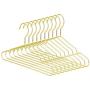 KYCPTNFJ 32cm Cute Gold Metal Clothes Shirts Hanger with Notches, Heavy Duty Small Coats Hanger 30 pcs