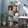 Prandom Large Foldable Cube Storage Bins 13x13 inch [3-Pack] Fabric Linen Storage Baskets Cubes Drawer with Cotton Handles Organizer for Shelves Toy Nursery Closet Bedroom Grey
