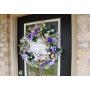 Purple Welcome Home New Baby Deco Mesh Front Door Wreath, Nursery Decor, Bedroom Decoration, Announcement, Hospital, Shower, Newborn, Hanger