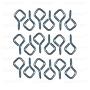 Picture Hanging Kit with Hooks, Nails, Sawtooth Hangers, Screw Eyes, and Wire