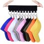 LEKUSHA 4 Pack Cap Organizer Hanger, 10 Baseball Cap Holder, Hat Organizer for Closet - Change Your Cloth Hanger to Cap Organizer Hanger - Keep Your Hats Cleaner Than a Hat Rack - Black