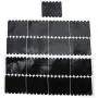 Pomeat 100 Pcs Black Non Slip Rubber Hanger Grips Adhesive Clothes Hanger Strips Hanger Grippers