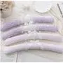 10 pcs Top Grade Pretty Pink Purple Lace Satin Padded Clothes Hanger, Elegant Lace Wedding Dress Hanger for Bride Princess Random Color