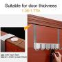 IBosins Over The Door Hanger Hook, Stainless Steel Heavy Duty Organizer Hooks Hanger, 6 Hooks Rack for Heavy Coat, Big Bags, Towel, Robe