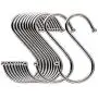 20x Stainless S Hooks Kitchen Pot Pan Hanging Hanger Clothes Storage Rack (Silver) 20x Stainless S Hooks Kitchen Pot Pan Hanging Hanger Clothes Storage Rack (Silver)