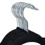 Good concept 100Pcs Hangers Hook Velvet Clothes Suit/Shirt/ Pants Non Slip Storage Organize
