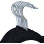 Velvet Clothes Suit-Shirt-Pants Hangers Hook Non Slip Storage Organize 100PCS