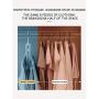 HomWe House Closet Clothes Hangers Space Saving Hangers Multi-Function Plastic Cascading Hanger 8 in 1 Set Magical Hanger in Chrome