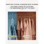 HomWe House Closet Clothes Hangers Space Saving Hangers Multi-Function Plastic Cascading Hanger 8 in 1 Set Magical Hanger in Chrome HomWe House Closet Clothes Hangers Space Saving Hangers Multi-Function Plastic Cascading Hanger 8 in 1 Set Magical Hanger in Chrome