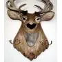 Deer Head Coat Rack, Hat Rack, Decorative Home Storage, Handmade on Engraved Rustic Wood, Key Hanger, Dog Leash Holder, Entryway Foyer Hallway Office Bedroom Man Cave Hunter Decor, Wall Mount Deer Head Coat Rack, Hat Rack, Decorative Home Storage, Handmade on Engraved Rustic Wood, Key Hanger, Dog Leash Holder, Entryway Foyer Hallway Office Bedroom Man Cave Hunter Decor, Wall Mount