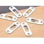 Adiyer [20 Pack 44mm x 16mm Single Keyhole Hangers Hanging Plate Hardware for Mirror Picture Frames