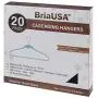 BriaUSA Cascade Hangers White Steel Swivel Hooks -Slim, Sturdy Saves You Extra Space - Boxes of 20