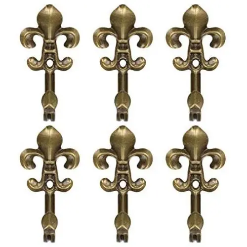 uxcell Curtain Tieback Hook Metal Vintage Tassel Curtain Drapery Holder Holdback Wall Hook Clothes Hanger, Set of 6, Bronze Tone uxcell Curtain Tieback Hook Metal Vintage Tassel Curtain Drapery Holder Holdback Wall Hook Clothes Hanger, Set of 6, Bronze Tone