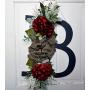 Monogram Door Hanger Wreath Monogram Door Hanger Wreath