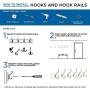 Franklin Brass 133072 Curlique Hook, Flat Black