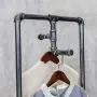HANS CAO Industrial Heavy Duty Rolling Garment Rack with Storage Shelves, Free-Standing Clothes Hanger, Garment Display Stand, 15.7L x 15.7W x 63H HANS CAO Industrial Heavy Duty Rolling Garment Rack with Storage Shelves, Free-Standing Clothes Hanger, Garment Display Stand, 15.7L x 15.7W x 63H