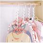 10Pc Space Saving Hanger Plastic Cloth Hanger Hook Multipurpose Magic Clothes Hanger with Hook