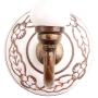 Indianshelf Handmade 3 Artistic Vintage White Ceramic Leaf Etched Clothes Hooks Hangers/Coat Hooks Wall Mounted